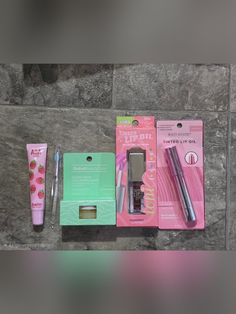 Lip Bundle- Global Beauty Care Lip Mask, Ioni Tinted Lip Oil, Lip Spatula + More